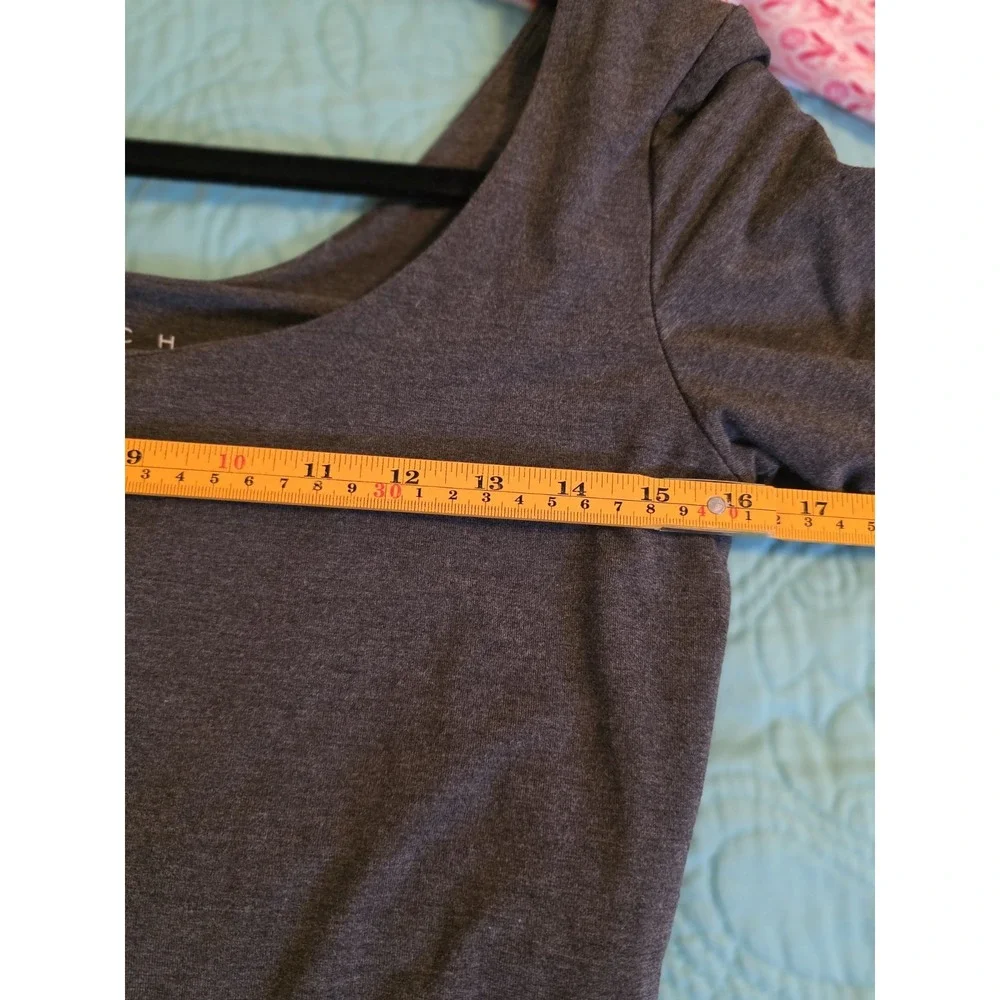 Hatch Size Small‎ Gray Bodycon 3/4  Sleeve Dress